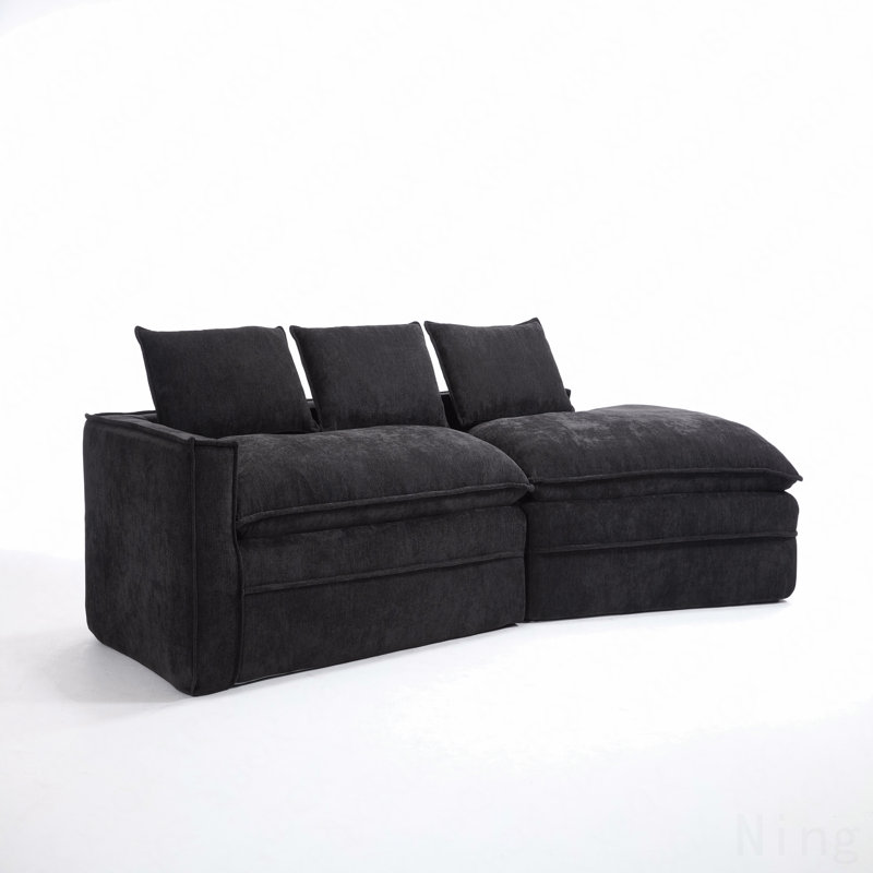 Canapé modulaire Modern, Noir