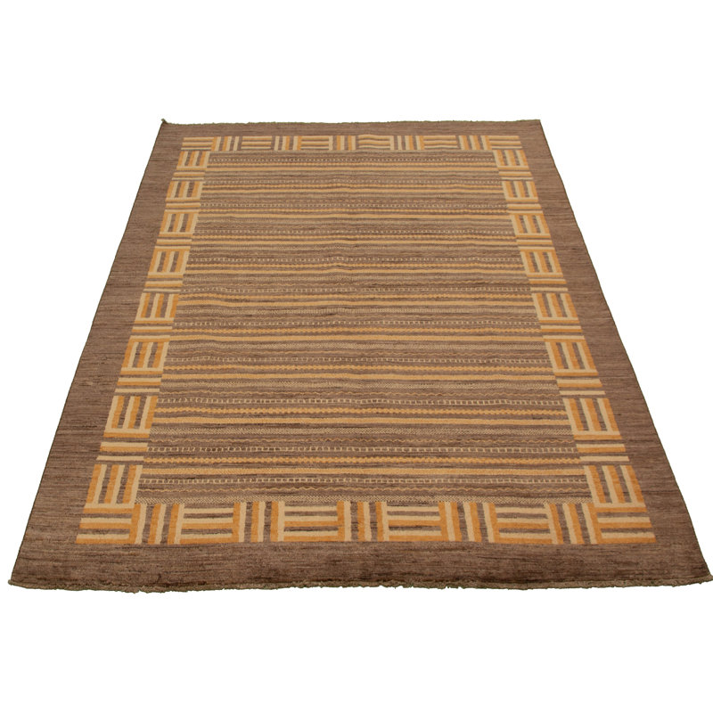 Tapis de la surface en laine 6 pi 7 po x 10 pi "one-of-kind" -the main noué la 2010 Ziegler