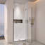 Porte de douche à ouverture pivotante universelle à gauche et à droite de 32 à 36 po x H 72 po - ouverte à l'extérieur, avec verre trempé de 1/4 po et 5/16 po