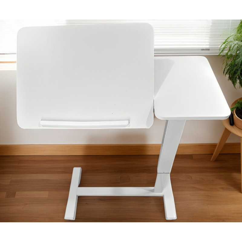 Bedside Table,Folding Overbed Bedside Desk Mobile Rolling Laptop Stand Tilting Overbed Table With Wheels Height Adjustable Tray Table For Laptop Bed Sofa Side Table