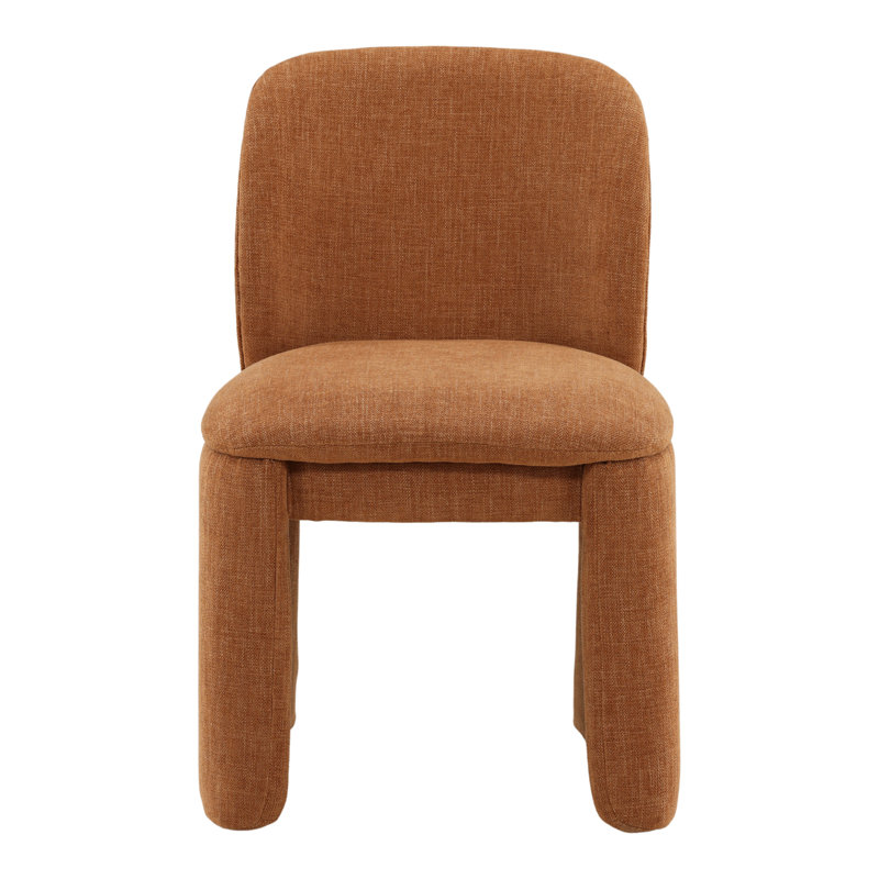 Kurt Upholstered Dining Chair, Sand, Topanga Terracotta