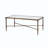 Rectangle Coffee Table With Metal Frame And Tempered Glass Top, A Stylish And Functional Addition To Your Living Space.
