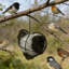 Station de nidification d'oiseaux, station de nidification d'oiseaux sauvages rechargeable, support de matériel de nids d'oiseaux