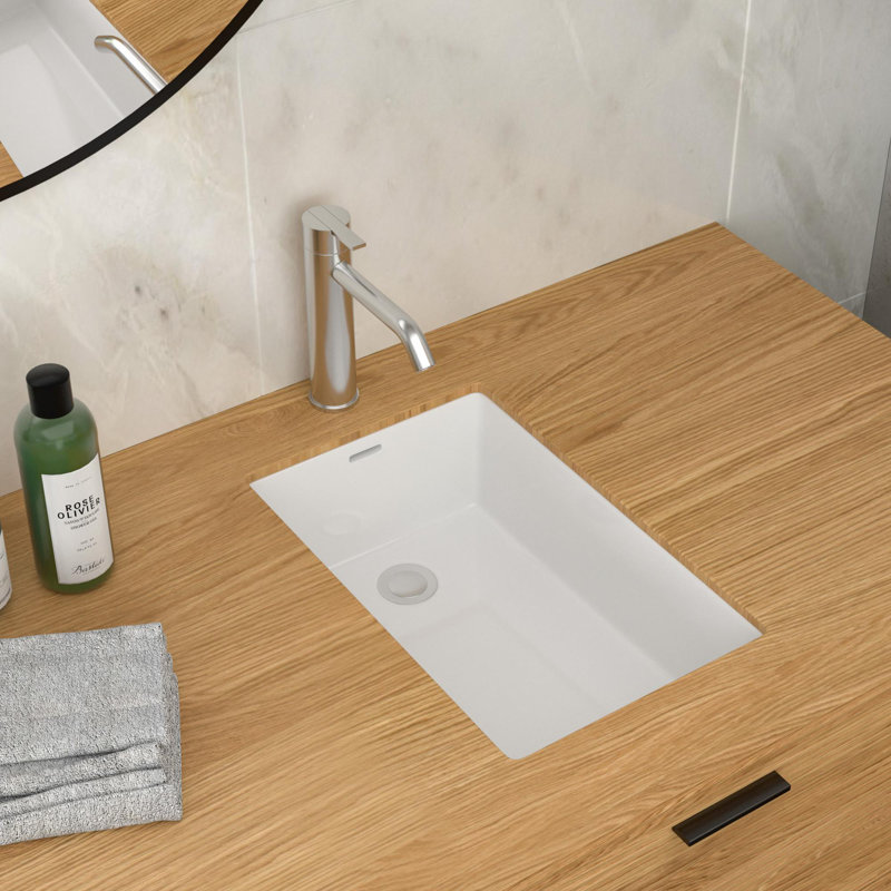 Undermount Rectangular Ceramic Sink