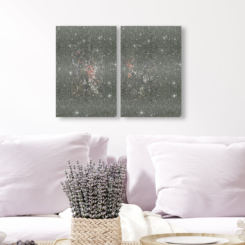 Dancing Petals Set Set by Oliver Gal, 10"H x 15"W, Gallery Wrapped
