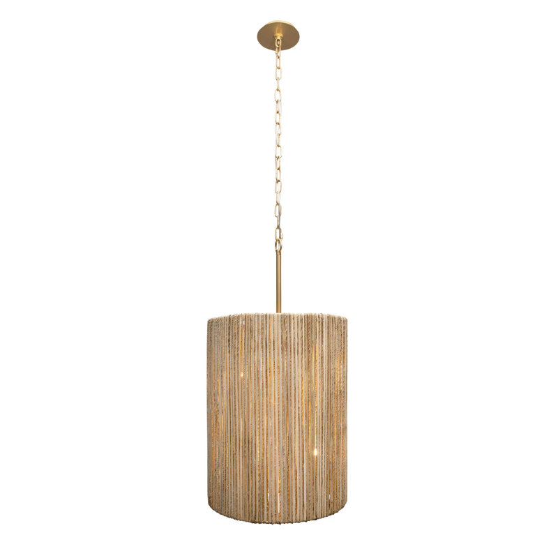 Luminaire suspendu échelle Jacob's - or français - l 16 po x H 24,5 po