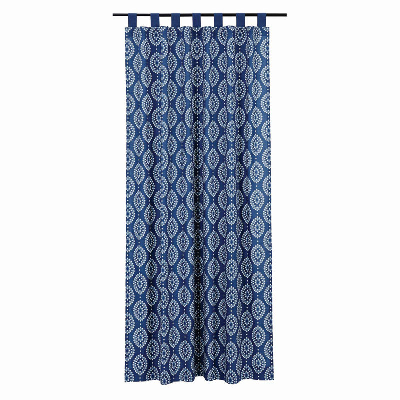 Panneau de rideau simple Philipsburg, Indigo, L 50 po x L 84 po