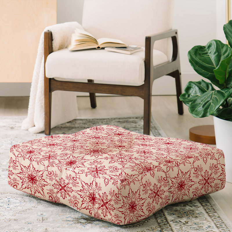 Pimlada Phuapradit Snowflake Floor Pillow