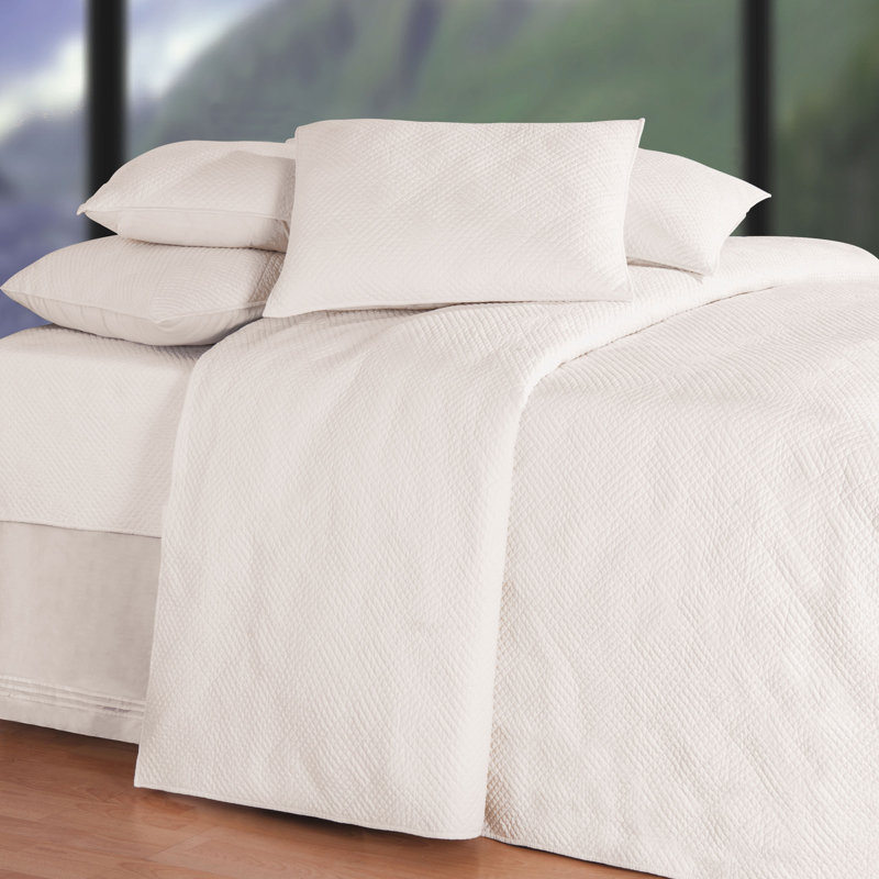 Couvre-oreiller blanc doux Hampton, Euro