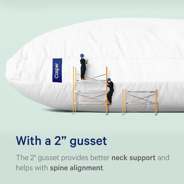 Comfy Bundle: Includes 2 Original Casper Pillow and Percale Sheet