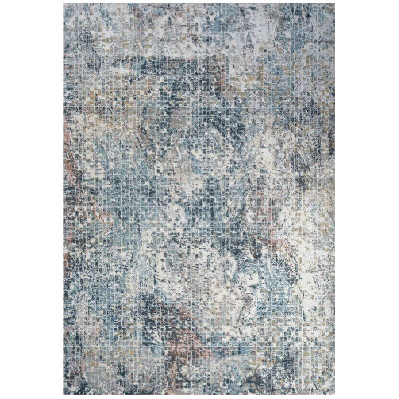Emeril Abstract Area Rug, Rectangle 60 x 110cm