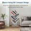 104cm H x 21.2cm W Geometric Bookcase