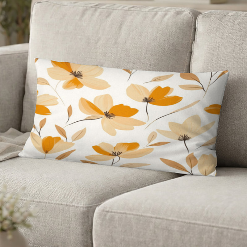 Coussin Floral, H 12 po x l 20 po