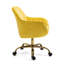 Chaise avec accoudoirs en velours Emery Camyra