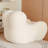 46.46"White wool-upholstered compressible sofa