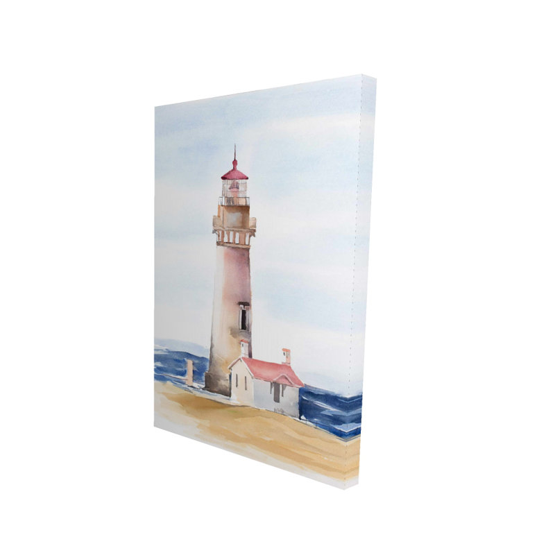 Toile du phare de Yaquina Head | Décor de paysage marin