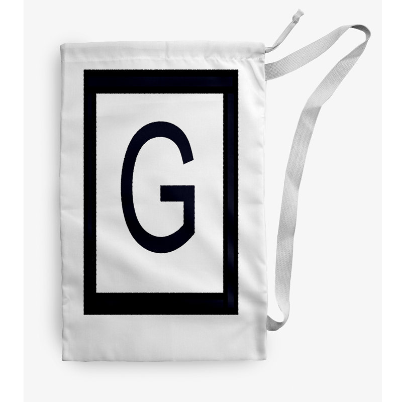 Fabric Laundry Bag with Handles, Small (29" H x 18" W), White