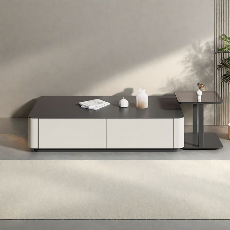 Table basse moderne moderne, H 14,2 po x L 39,4 po x l 19,7 po