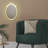 Melannco LED Bow Mirror, 10.6X15 Inch