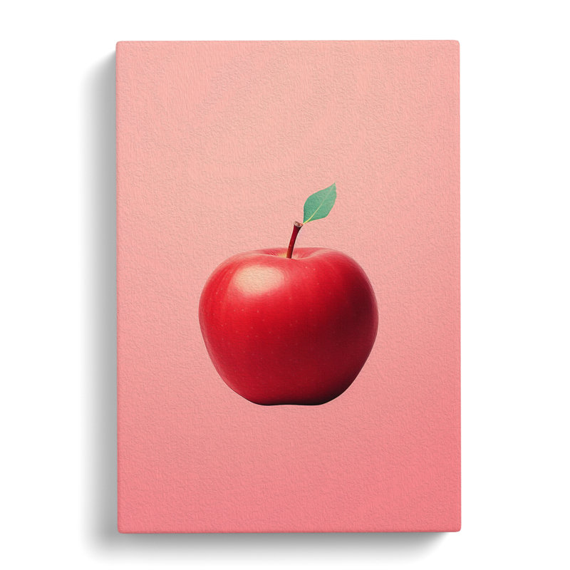 Apple Minimalism - Wrapped Canvas, 76cm H x 50cm W x 3cm D