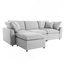 Canapé modulaire rembourré en duvet rembourré