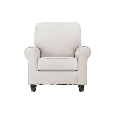 Elvin Beige Fabric Rocking Chair