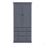 Armoire de cuisine, grande armoire de rangement autoportante avec 3 tablettes réglables, 8 tablettes de porte, 3 tiroirs-388077776