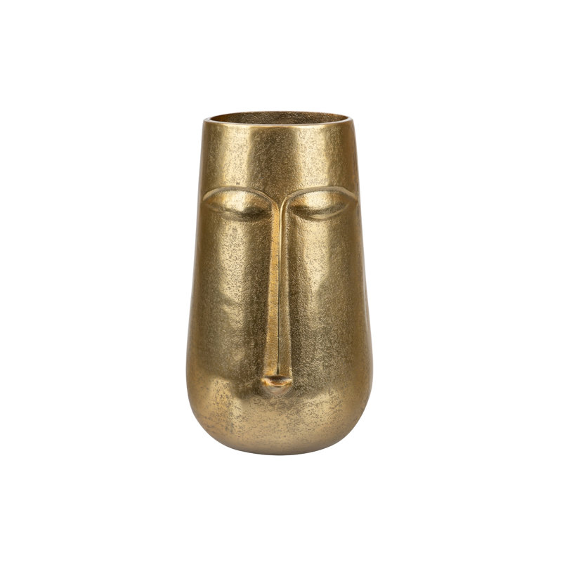 Hearld Metal Table Vase, 16x16x28 Cm, Gold