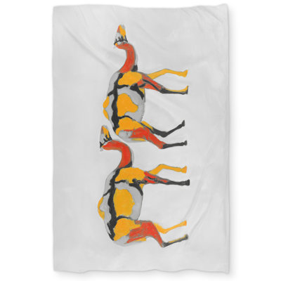 Abstract Dromedaries Duvet Cover | Wildlife Bedroom Decor