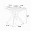 Table en aluminium coulé