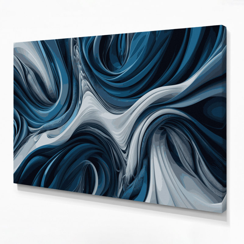 Art mural sur toile Biomorphic Abstraction 66, H 8 po x l 10 po