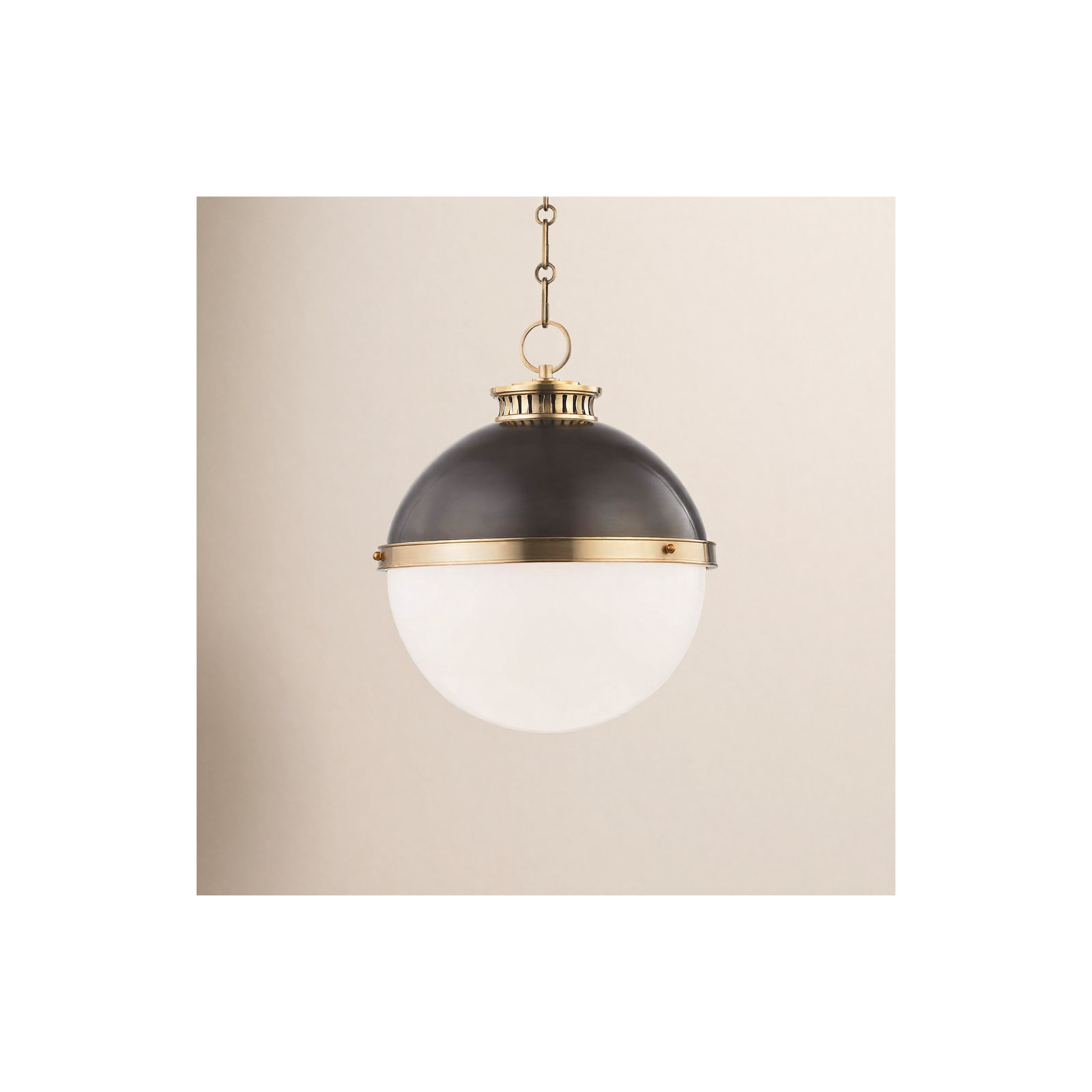Manila Single Light Glass Pendant, Aged/Antique Distressed Bronze