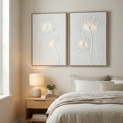 Lawrence 2-Piece Transitional Botanical Framed Canvas Wall Art Set