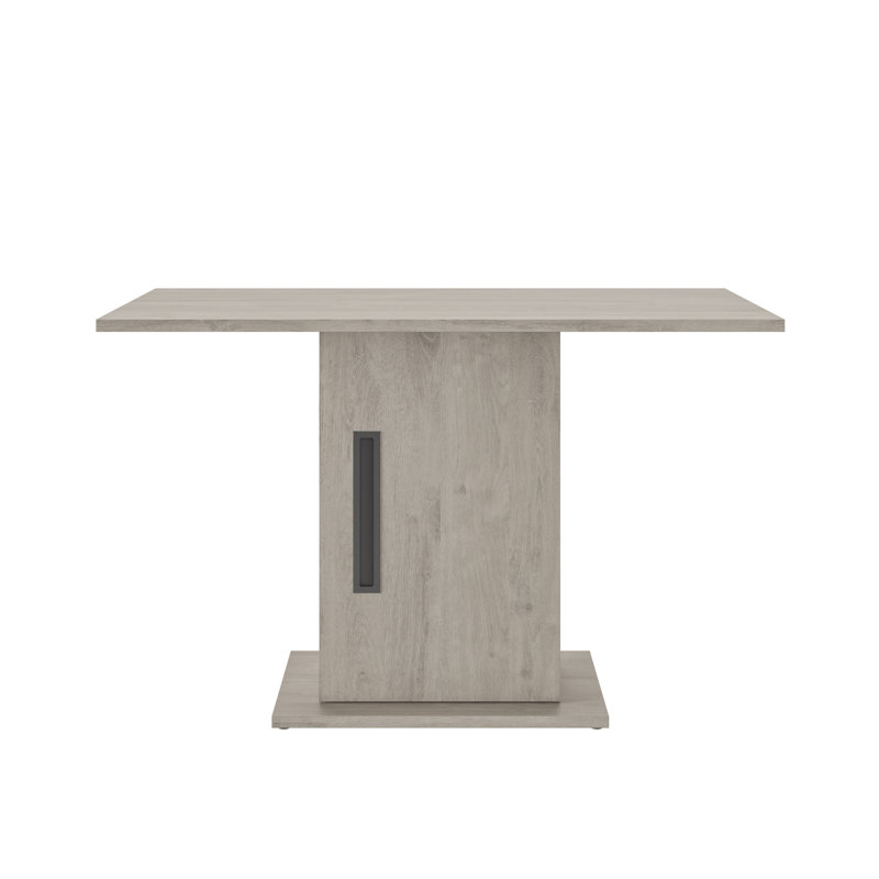 Rotteck Dining Table, Light Grey Oak