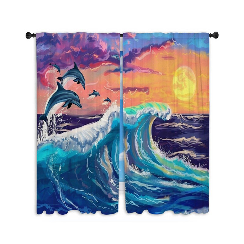 Paire de rideaux obscurcissant en polyester Jannely, L 40 po x L 54 po