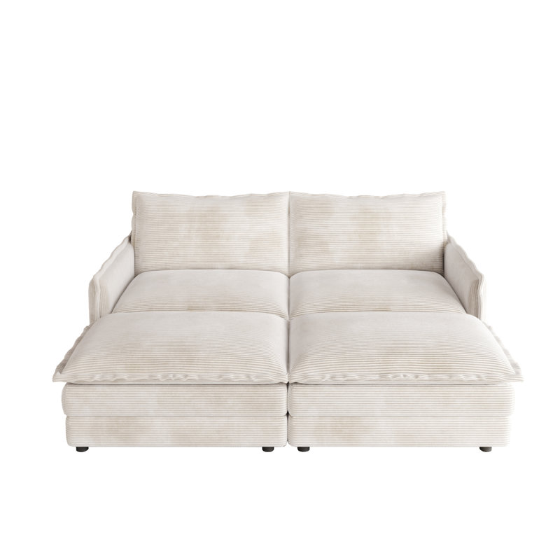 Flâneuse rembourrée, Beige