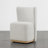 Geelt Upholstered Wingback Dining Chairs with Casters-1825956350
