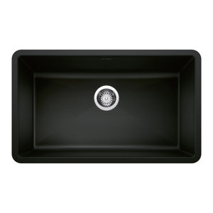 Precis SILGRANIT 32" L X 19" W Super Single Undermount Kitchen SInk