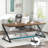 Cheryel 70.87" Modern Wood and Metal Computer Desk, Walnut-1043580113-1071070460