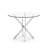 Round Glass Top Metal Base Dining Table-103836508