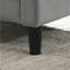 Fauteuil d'appoint 27,5 po en velours gris clair capitonné