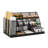 Mind Reader Cup and Condiment Station, Countertop Org, Coffee Bar, Kitchen, Metal Mesh, 23.75"L x 11.5"W x 12.5"H