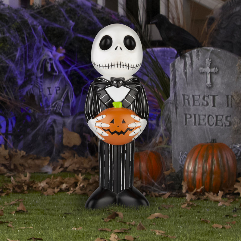 24in Lighted Blow Mold Outdoor Decor-Jack Skellington Blow Mold