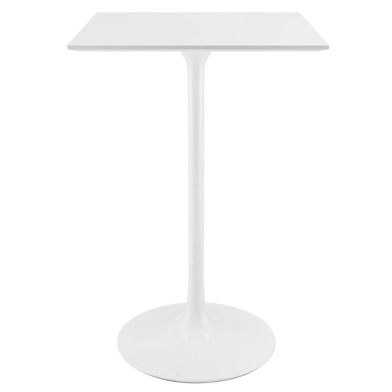 Lippa 28" Square Bar Table, White