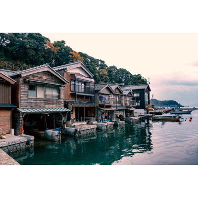 Funaya Houses - Wrapped Canvas Print