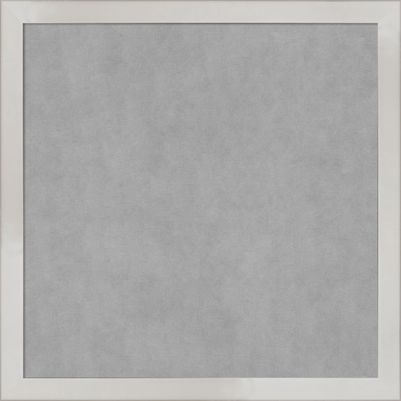 Tableau magnétique à cadre argenté Svelte, H 13 po x l 13 po