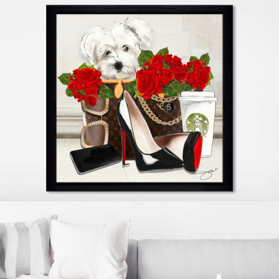 " Fashion Westie (Square) " by By Jodi