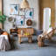 Ensemble de 2 chaises d'appoint en tissu