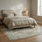 Pender Beige Cream Oriental Cotton Chenille Area Rug-472618794