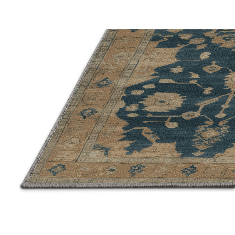 Tapis brun lavable à la machine, Rectangle de 5 pi x 8 pi